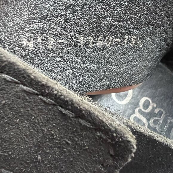 Pedro Garcia Maggie Black Suede Cork Heel Sandal Women EU 35.5 US 5.5 Slingback - Picture 12 of 16